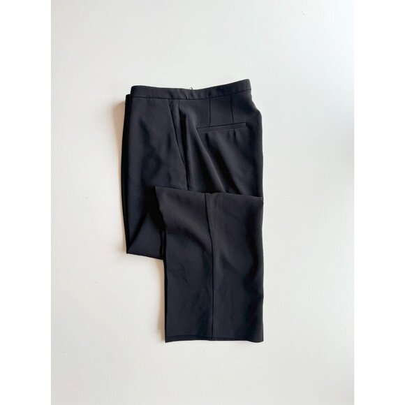Aritzia BABATON Black Crepe High Rise Tapered Leg Ankle Trousers Pants, Size 8 - Picture 1 of 12